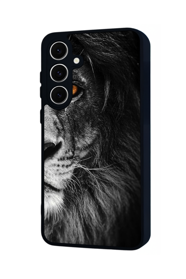 Samsung Galaxy S24 FE Uyumlu Aslan Tasarımlı Glossy Premium Kılıf