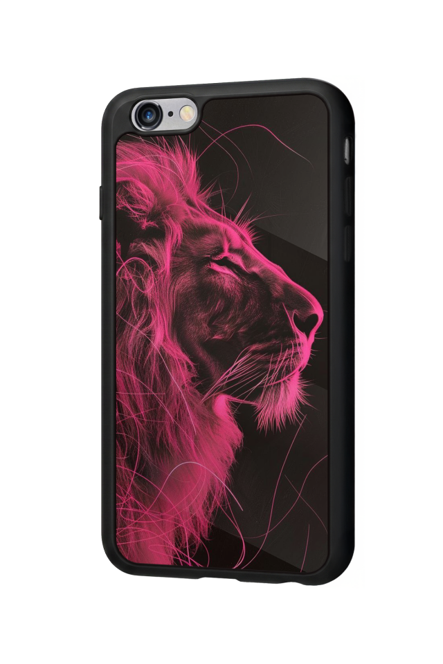 iPhone 6 Plus Uyumlu Aslan Tasarımlı Glossy Premium Kılıf
