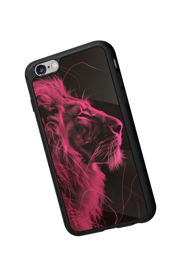 iPhone 6 Plus Uyumlu Aslan Tasarımlı Glossy Premium Kılıf