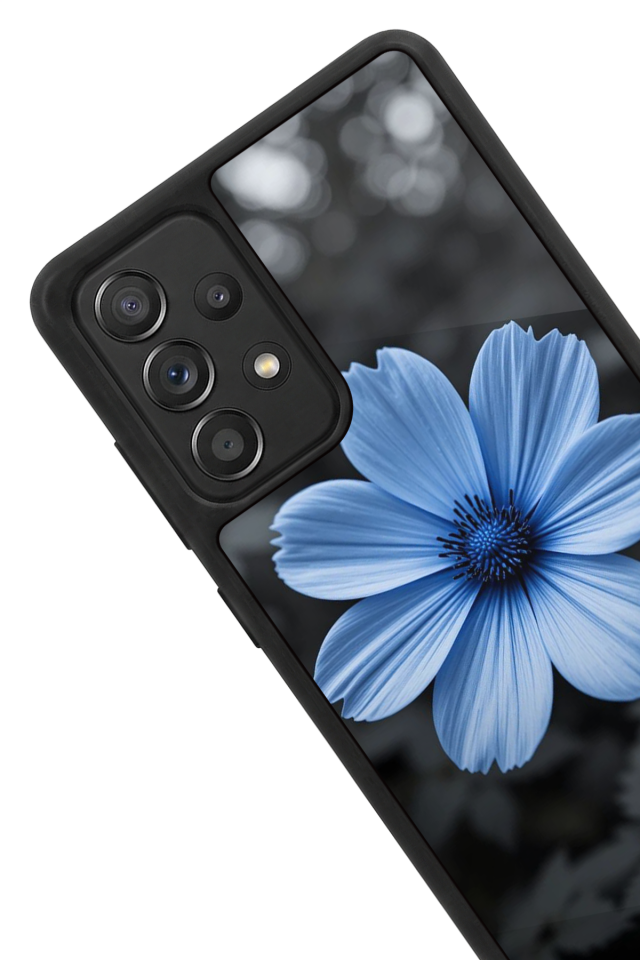 Samsung Galaxy A72 Uyumlu Cicek Tasarımlı Glossy Premium Kılıf