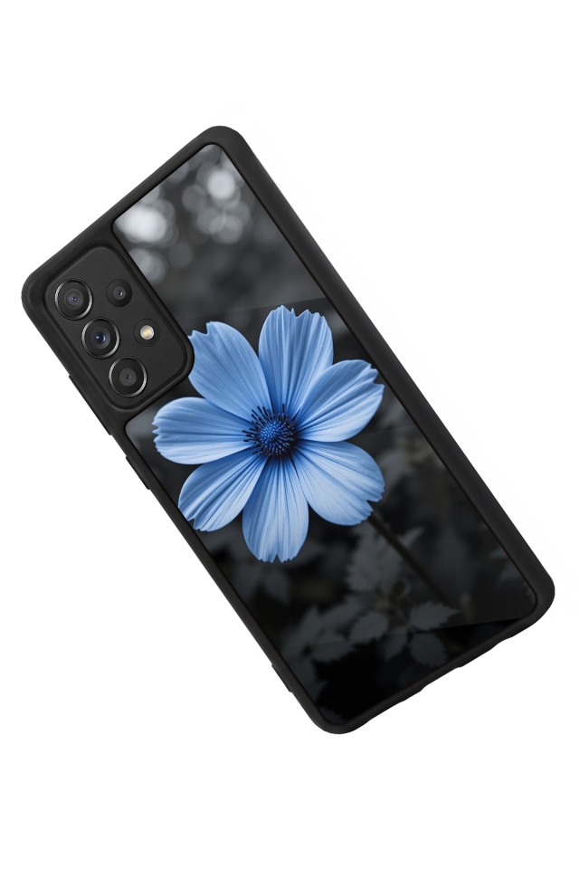 Samsung Galaxy A72 Uyumlu Cicek Tasarımlı Glossy Premium Kılıf