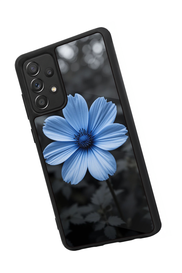 Samsung Galaxy A72 Uyumlu Cicek Tasarımlı Glossy Premium Kılıf
