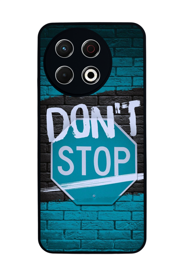 Tecno Spark 30 Pro Uyumlu Dont Stop Tasarımlı Glossy Premium Kılıf