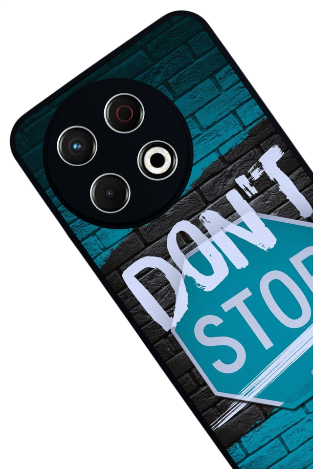 Tecno Spark 30 Pro Uyumlu Dont Stop Tasarımlı Glossy Premium Kılıf