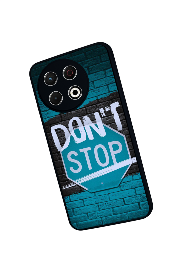 Tecno Spark 30 Pro Uyumlu Dont Stop Tasarımlı Glossy Premium Kılıf