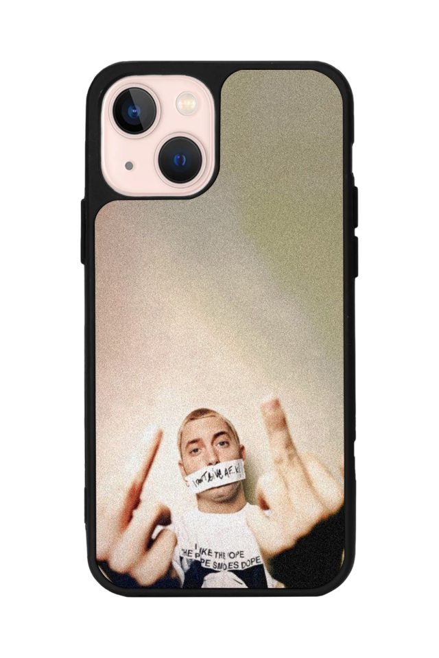 iPhone 13 Mini Uyumlu Eminem Tasarımlı Glossy Premium Kılıf