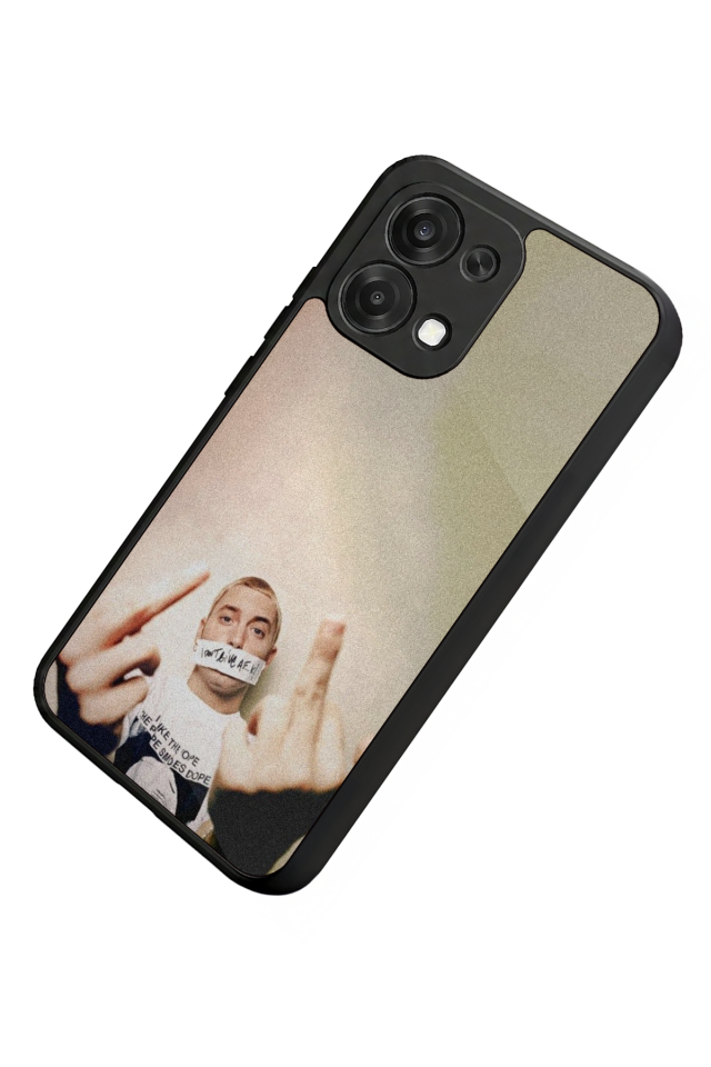 Oppo A6 Pro Uyumlu Eminem Tasarımlı Glossy Premium Kılıf