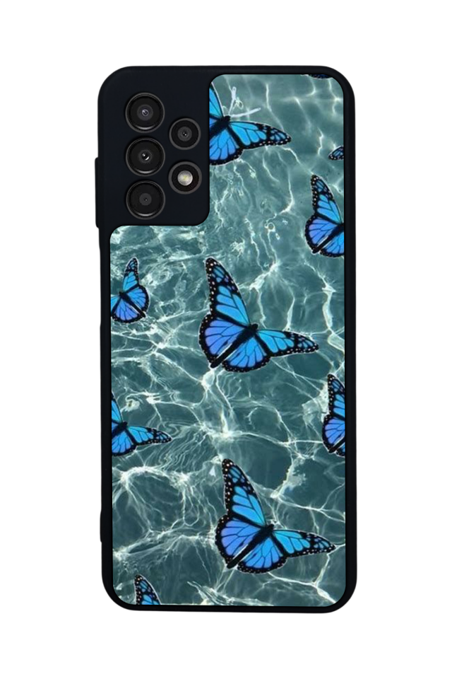 Samsung Galaxy A23 Uyumlu Kelebek Tasarımlı Glossy Premium Kılıf