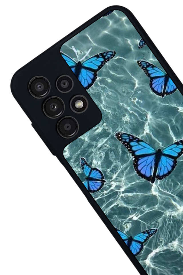 Samsung Galaxy A23 Uyumlu Kelebek Tasarımlı Glossy Premium Kılıf