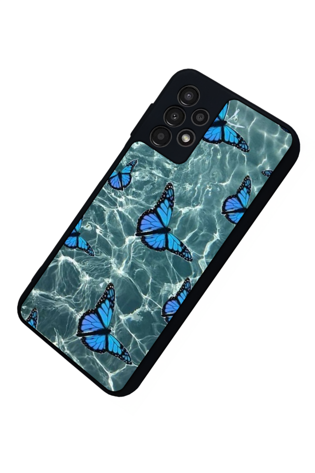 Samsung Galaxy A23 Uyumlu Kelebek Tasarımlı Glossy Premium Kılıf