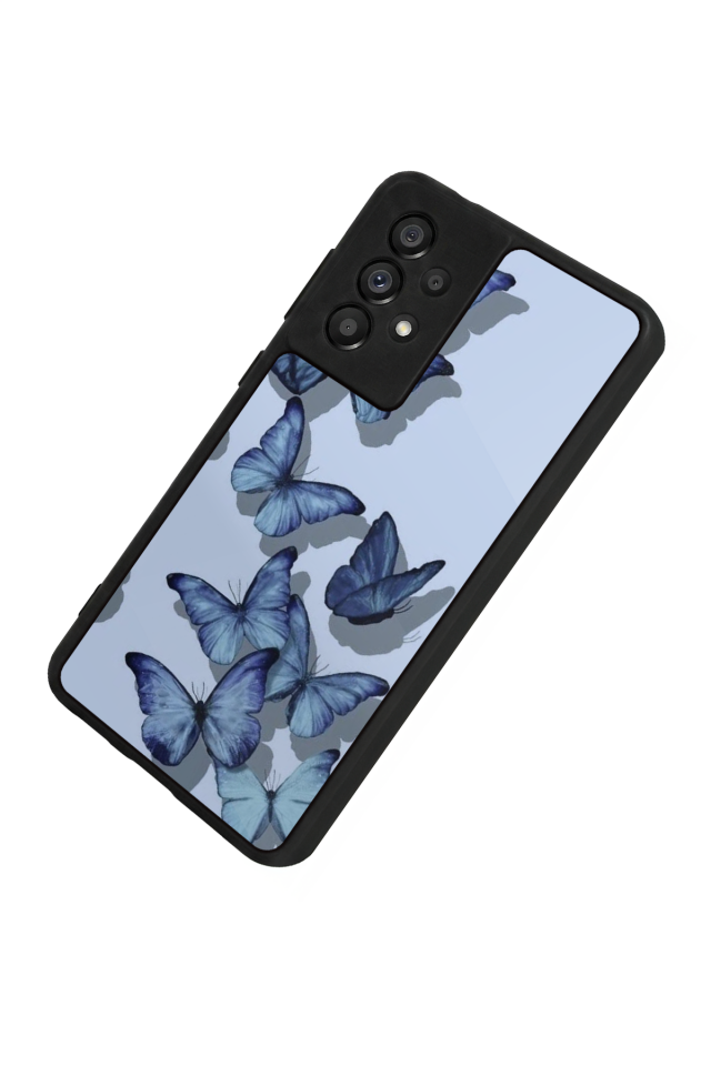 Samsung Galaxy A73 Uyumlu Kelebek Tasarımlı Glossy Premium Kılıf