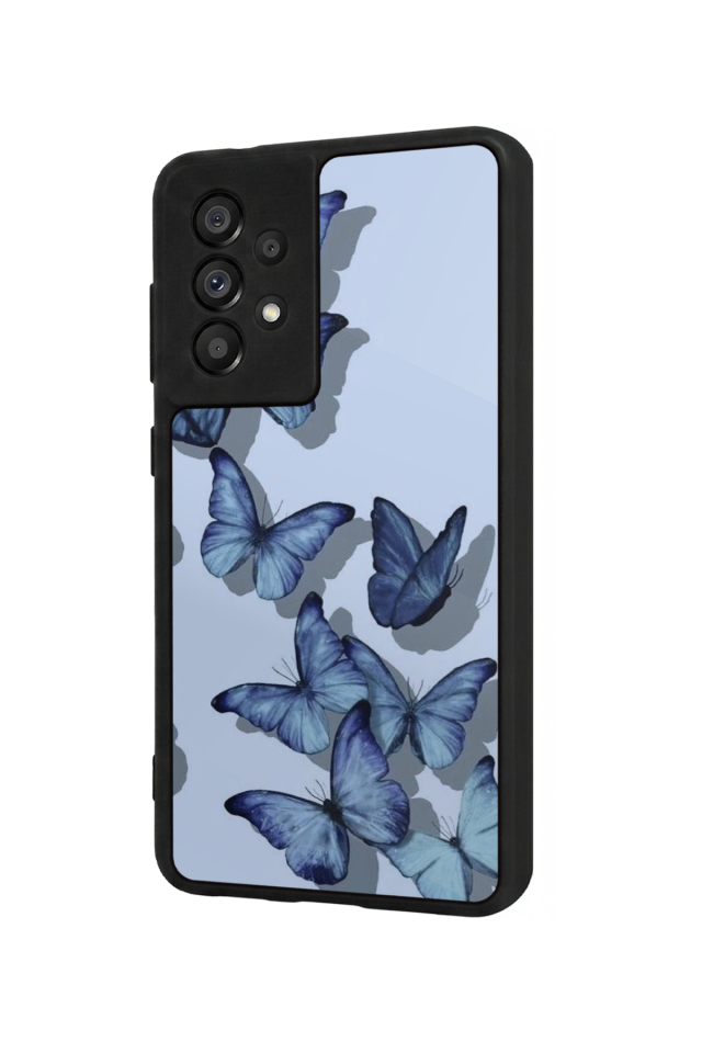 Samsung Galaxy A73 Uyumlu Kelebek Tasarımlı Glossy Premium Kılıf