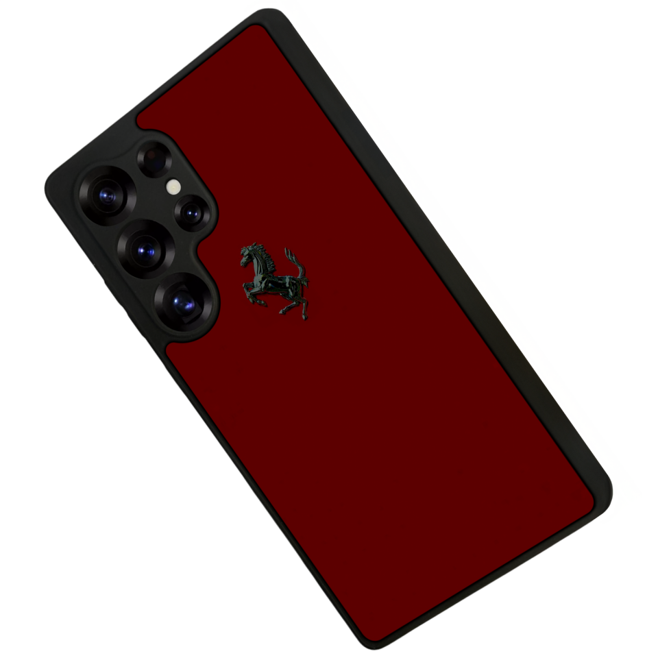 Samsung Galaxy S25 Ultra Uyumlu Kirmizi Tasarımlı Glossy Premium Kılıf