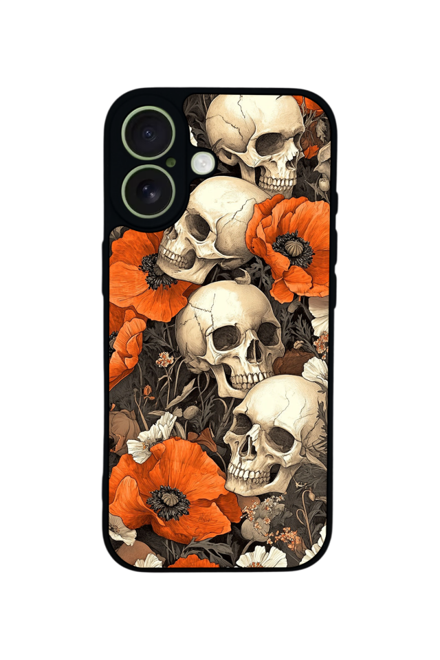 iPhone 17 Uyumlu KuruKafa Tasarımlı Glossy Premium Kılıf