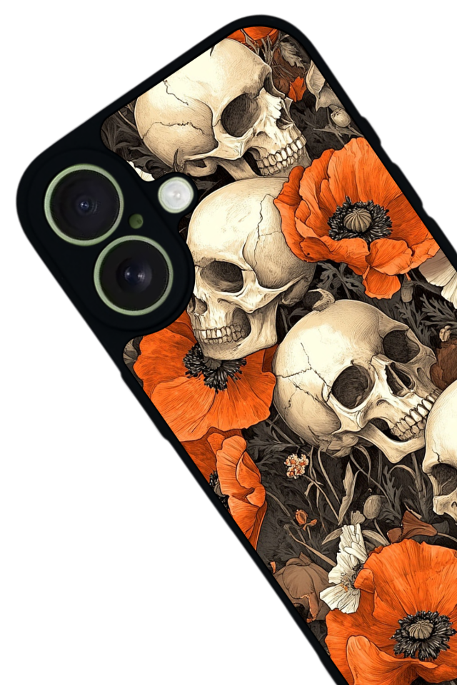 iPhone 17 Uyumlu KuruKafa Tasarımlı Glossy Premium Kılıf