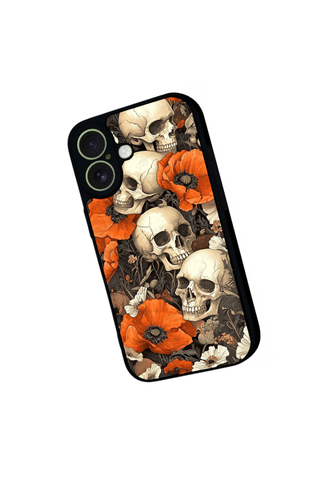 iPhone 17 Uyumlu KuruKafa Tasarımlı Glossy Premium Kılıf