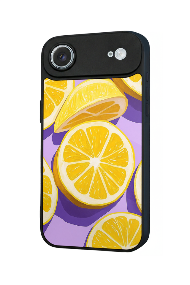 iPhone 17 Air Uyumlu Limon Tasarımlı Glossy Premium Kılıf