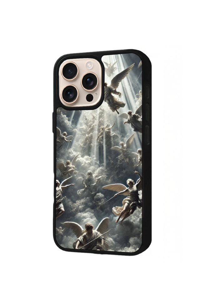 iPhone 15 Pro Max Uyumlu Melek Tasarımlı Glossy Premium Kılıf