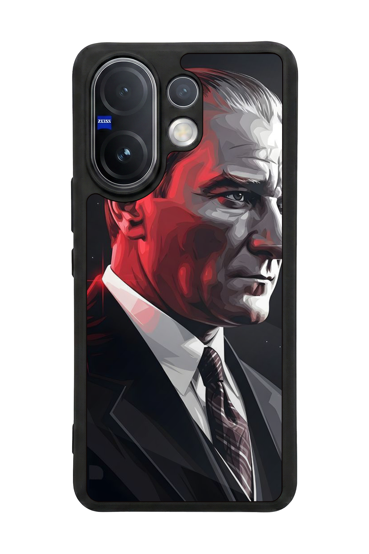 Vivo V60 Uyumlu Mustafa Kemal Ataturk Tasarımlı Glossy Premium Kılıf