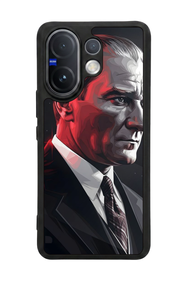 Vivo V60 Uyumlu Mustafa Kemal Ataturk Tasarımlı Glossy Premium Kılıf