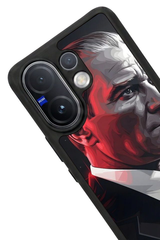 Vivo V60 Uyumlu Mustafa Kemal Ataturk Tasarımlı Glossy Premium Kılıf