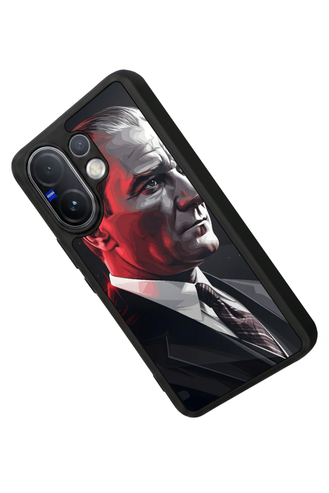 Vivo V60 Uyumlu Mustafa Kemal Ataturk Tasarımlı Glossy Premium Kılıf