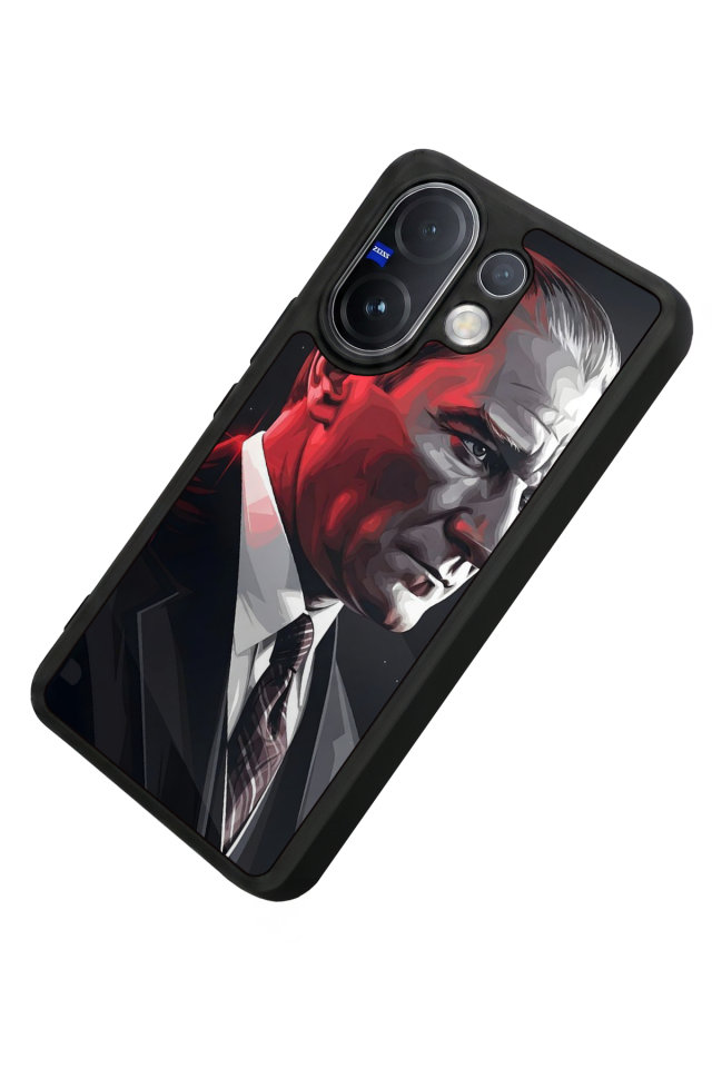 Vivo V60 Uyumlu Mustafa Kemal Ataturk Tasarımlı Glossy Premium Kılıf