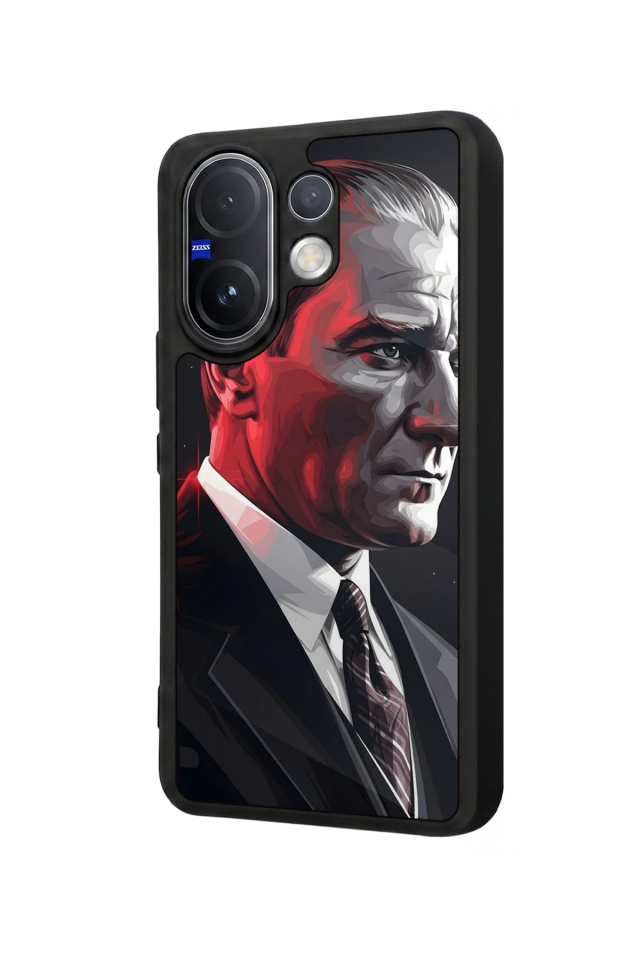 Vivo V60 Uyumlu Mustafa Kemal Ataturk Tasarımlı Glossy Premium Kılıf