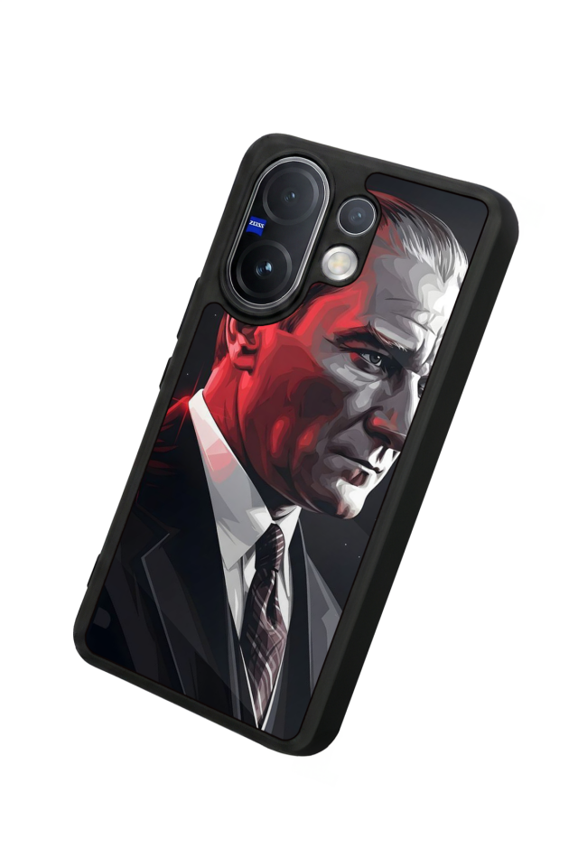 Vivo V60 Uyumlu Mustafa Kemal Ataturk Tasarımlı Glossy Premium Kılıf