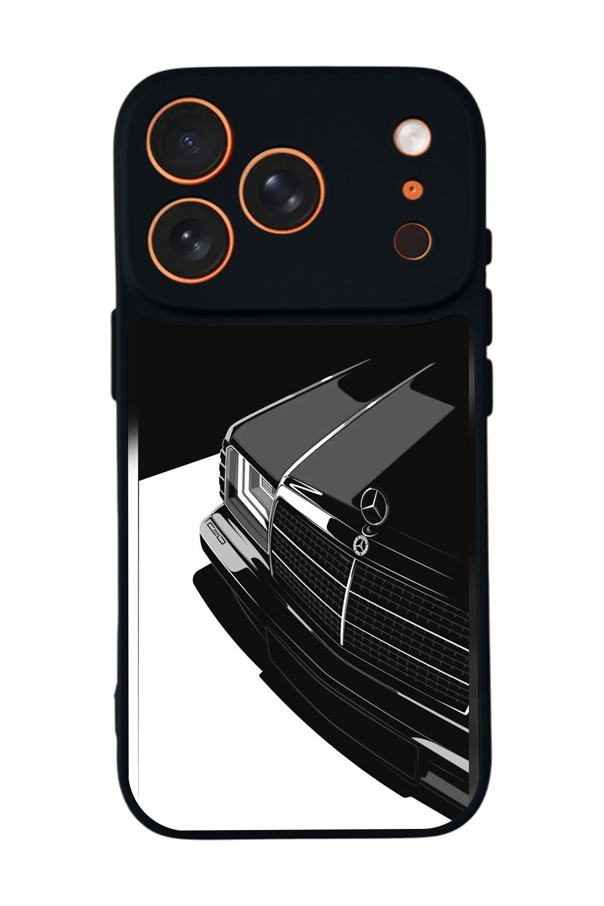 iPhone 17 Pro Uyumlu Mercedes Tasarımlı Glossy Premium Kılıf