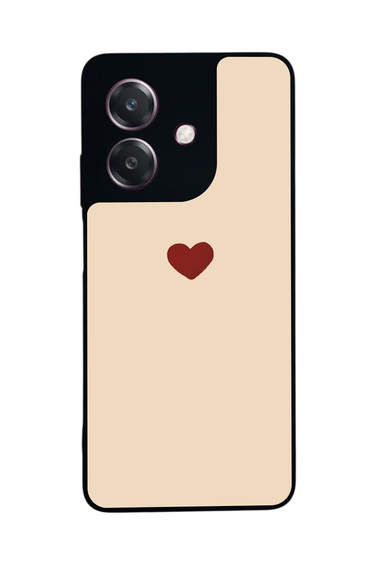 Oppo A3 5G Uyumlu Kalp Love Tasarımlı Glossy Premium Kılıf