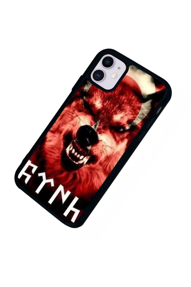 iPhone 11 Uyumlu Bozkurt Tasarımlı Glossy Premium Kılıf