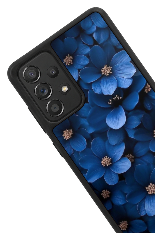 Samsung Galaxy A72 Uyumlu Cicek Tasarımlı Glossy Premium Kılıf