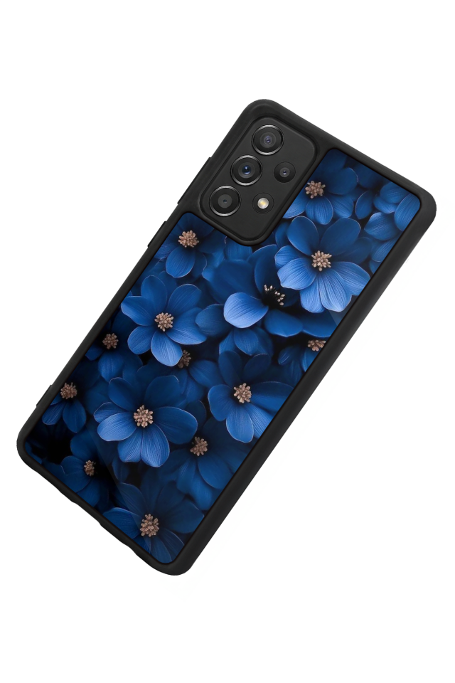 Samsung Galaxy A72 Uyumlu Cicek Tasarımlı Glossy Premium Kılıf