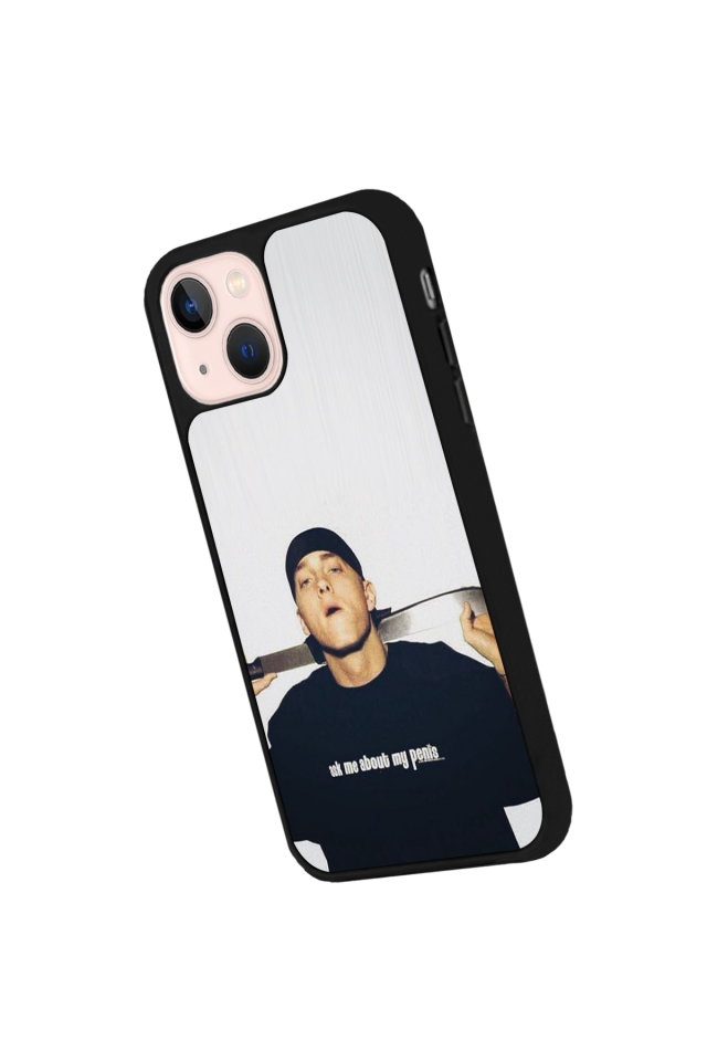 iPhone 13 Mini Uyumlu Eminem Tasarımlı Glossy Premium Kılıf