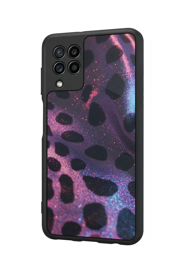 Samsung Galaxy M32 Uyumlu Hologram Leopar Tasarımlı Glossy Premium Kılıf
