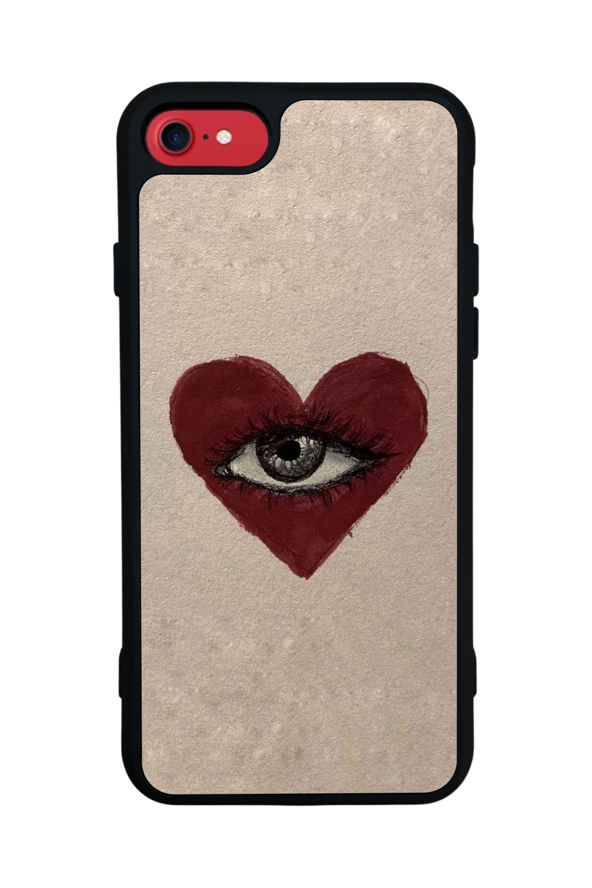 iPhone 8 Uyumlu Kalp Love Tasarımlı Glossy Premium Kılıf