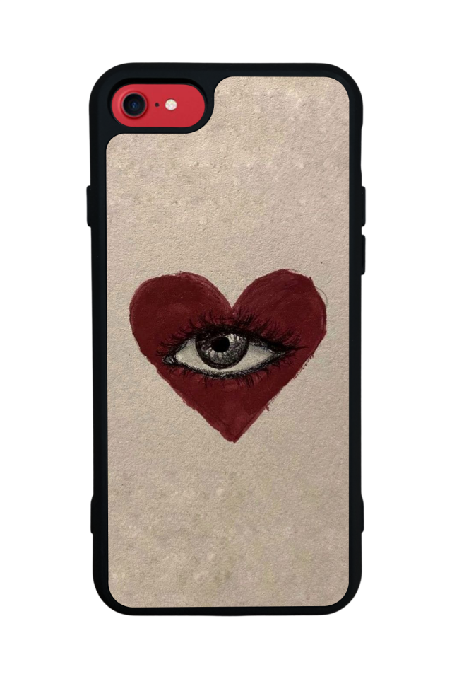 iPhone 8 Uyumlu Kalp Love Tasarımlı Glossy Premium Kılıf