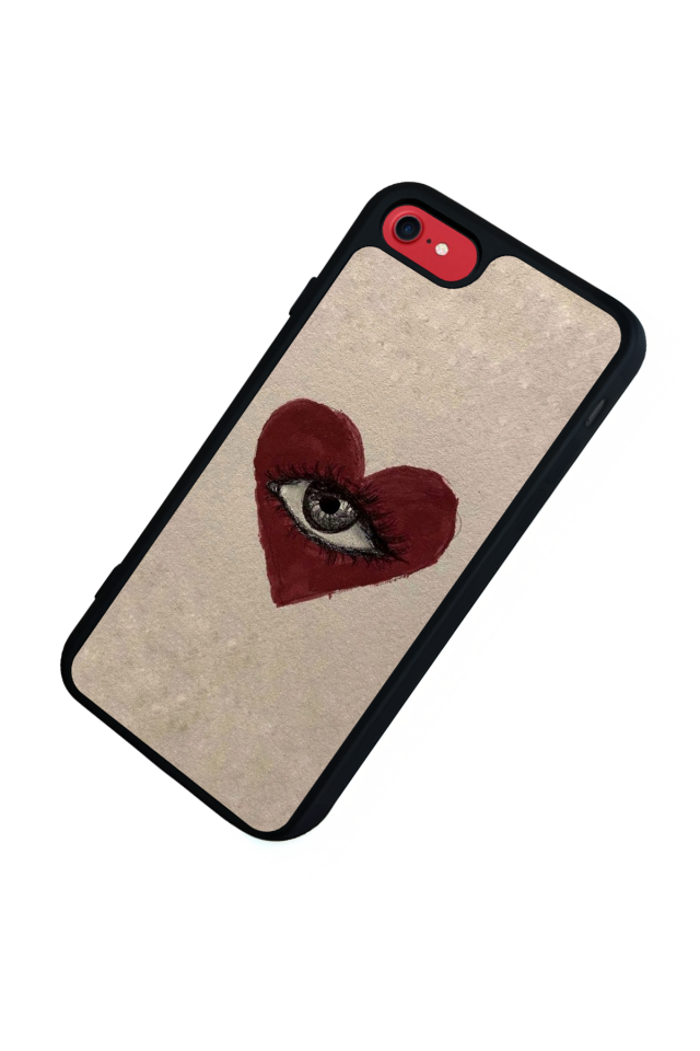 iPhone 8 Uyumlu Kalp Love Tasarımlı Glossy Premium Kılıf