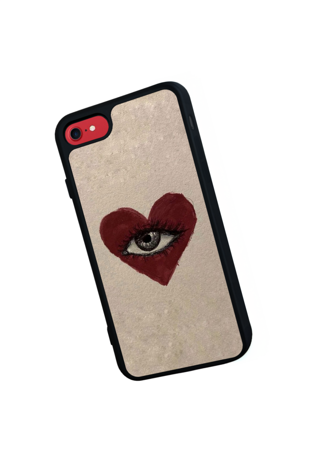 iPhone 8 Uyumlu Kalp Love Tasarımlı Glossy Premium Kılıf
