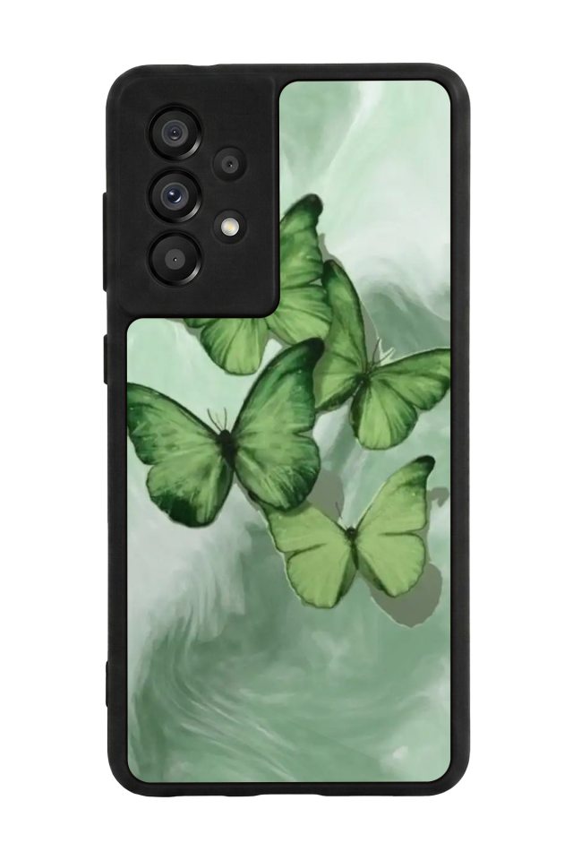 Samsung Galaxy A73 Uyumlu Kelebek Tasarımlı Glossy Premium Kılıf