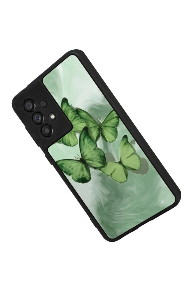 Samsung Galaxy A73 Uyumlu Kelebek Tasarımlı Glossy Premium Kılıf