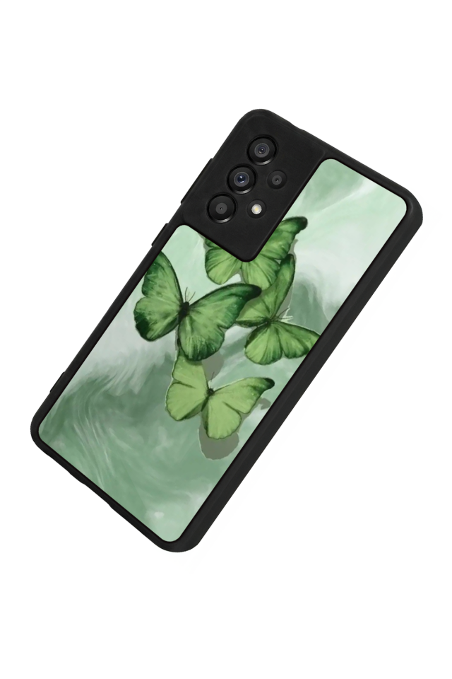 Samsung Galaxy A73 Uyumlu Kelebek Tasarımlı Glossy Premium Kılıf
