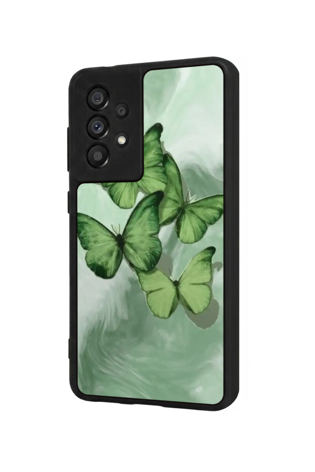 Samsung Galaxy A73 Uyumlu Kelebek Tasarımlı Glossy Premium Kılıf