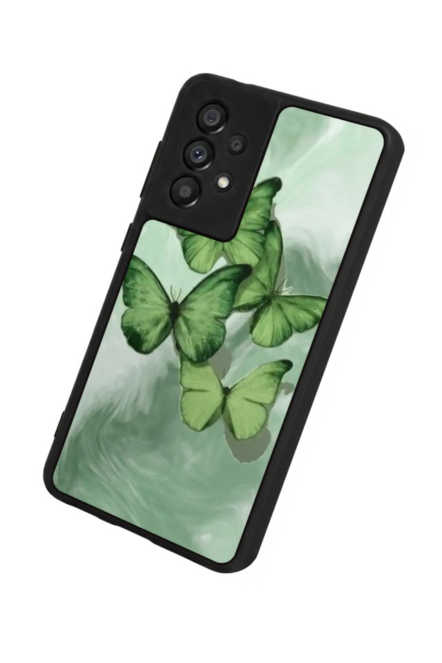Samsung Galaxy A73 Uyumlu Kelebek Tasarımlı Glossy Premium Kılıf