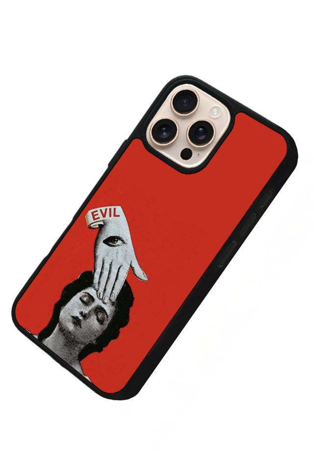iPhone 15 Pro Uyumlu Kirmizi Tasarımlı Glossy Premium Kılıf