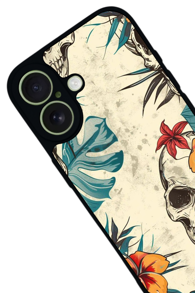 iPhone 17 Uyumlu KuruKafa Tasarımlı Glossy Premium Kılıf