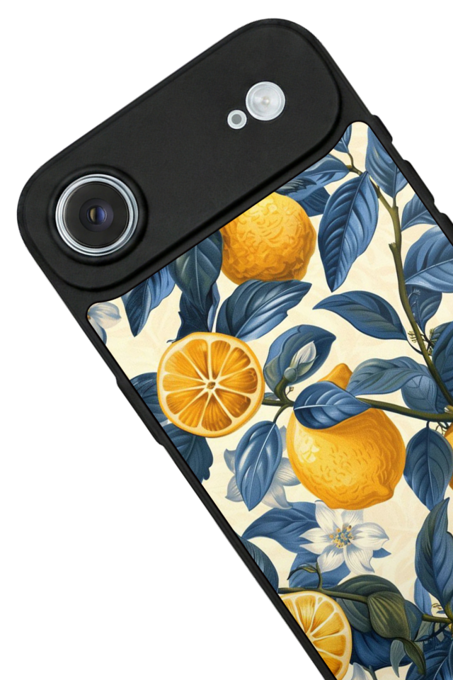iPhone 17 Air Uyumlu Limon Tasarımlı Glossy Premium Kılıf