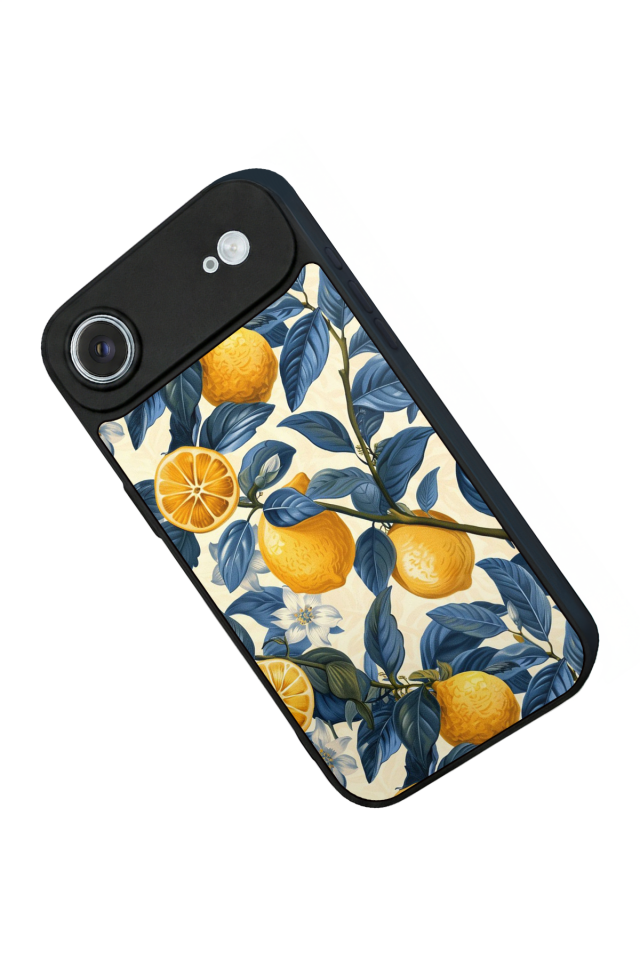 iPhone 17 Air Uyumlu Limon Tasarımlı Glossy Premium Kılıf