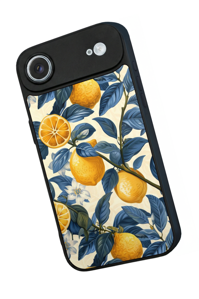 iPhone 17 Air Uyumlu Limon Tasarımlı Glossy Premium Kılıf